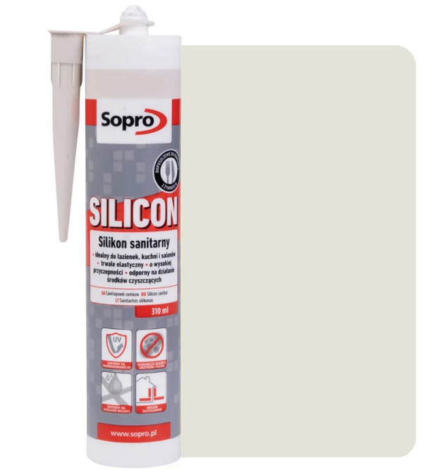 Силікон Sopro Silicon JASNY SZARY №16 (світло-сірий) 310 мл Киев - изображение 1