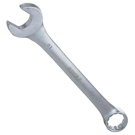 Ключ рожково-накидный 23мм CrV satine с подвесом SIGMA (6021681) Ровно