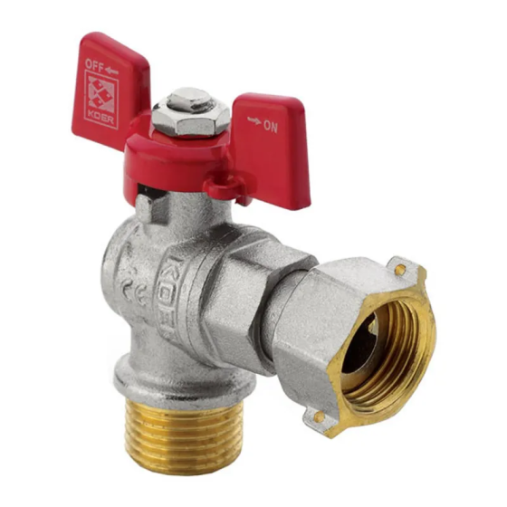 Кран з накидною гайкою 3/4" ГШМ кутовий Koer KR.221 (KR0171)   ( 28184 ) Харків