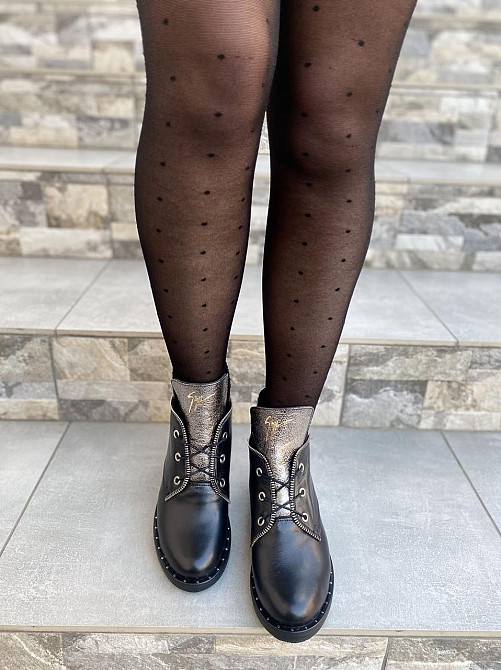 Черевики жіночі D and V чорні натуральна шкіра 36р. (1223) Коломыя - изображение 7