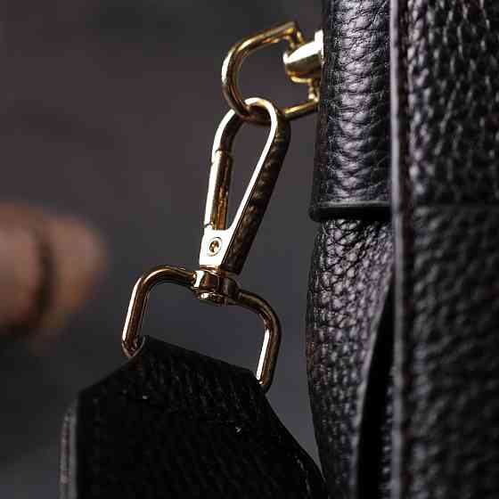 Класична вечірня сумка для жінок з палітурками з натуральної шкіри Чорна (Vintage) Київ