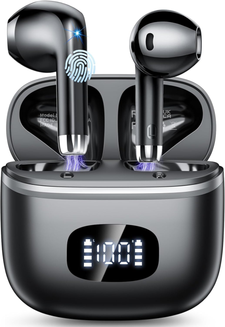 Беспроводные наушники POMUIC W23 Bluetooth 5.3, HiFi стерео, 4 микрофона ENC, IPX7, до 40 часов, USB-C Киев - изображение 2