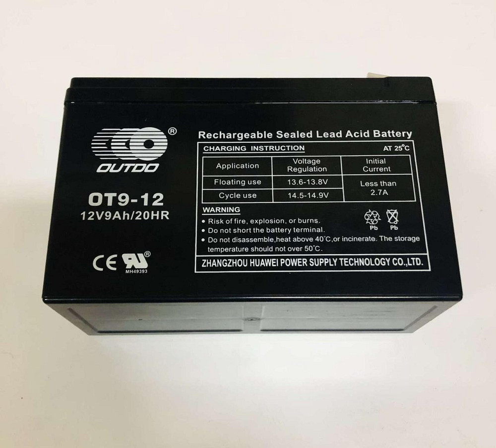 Аккумулятор   12V 9А   AGM   (151х65х100)   (DB12-9) (электро- скутера/мопеда/велосипеда) Мукачево - изображение 1