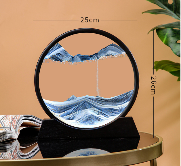 Песочная картина БОЛЬШАЯ 27см, Рамка с кварцевым песком, декор интерьера, рамка для релакса СИНЯЯ Кременчуг - изображение 5