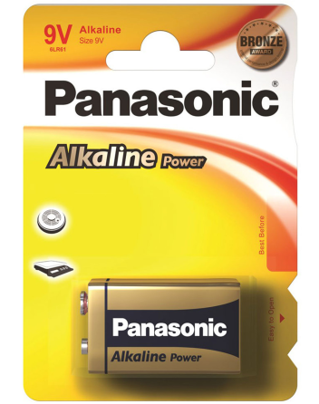 Батарейка Panasonic Крона 6F22, 9V, Алюмінієва Дніпро
