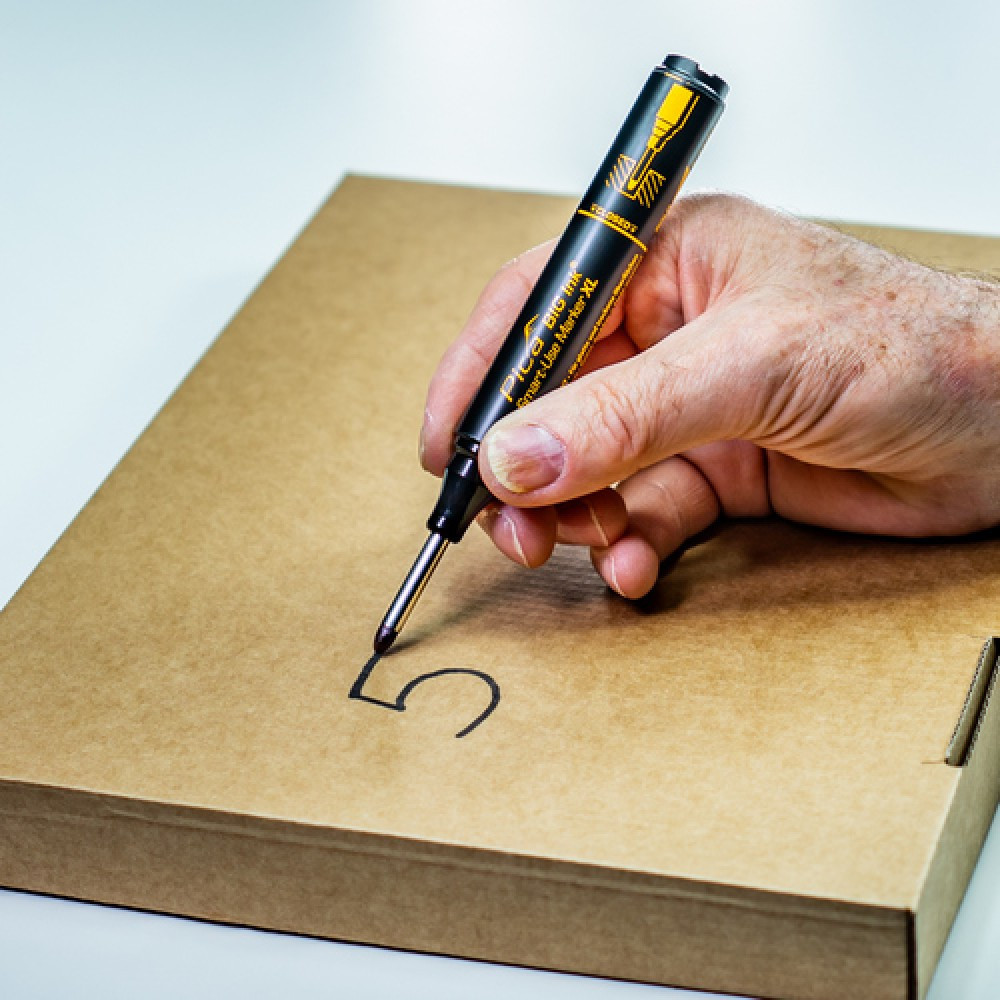 Маркер фирменный с длинным носиком Pica BIG (170/46) Ink Smart-Use Marker XL, черный Одесса - изображение 6