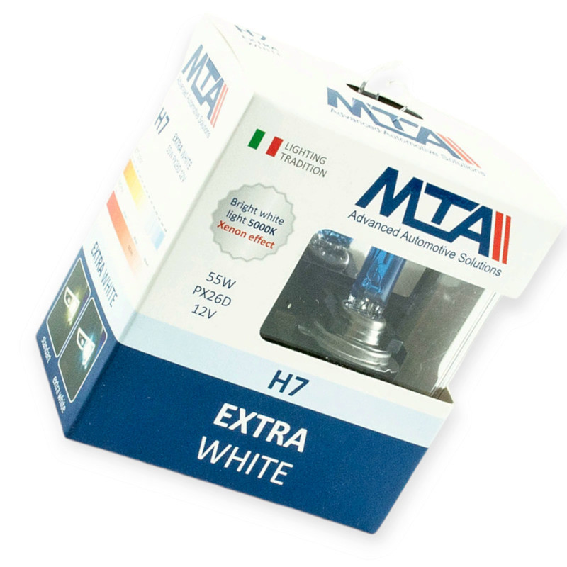 Автолампа 12V 55 W MTA Extra White (2шт) H7 Мукачево - фото 1