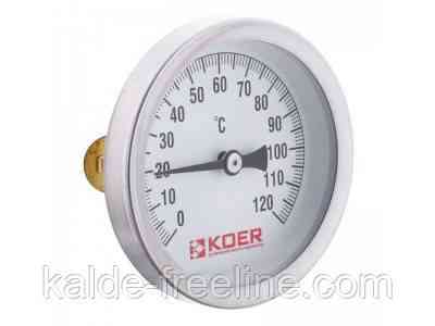 Термометр накладной з пружиною KOER KT.672A D=63мм 120 град 1/2'' Харьков