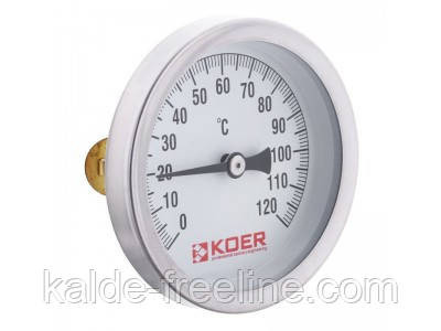 Термометр накладной з пружиною KOER KT.672A D=63мм 120 град 1/2'' Харьков - изображение 2