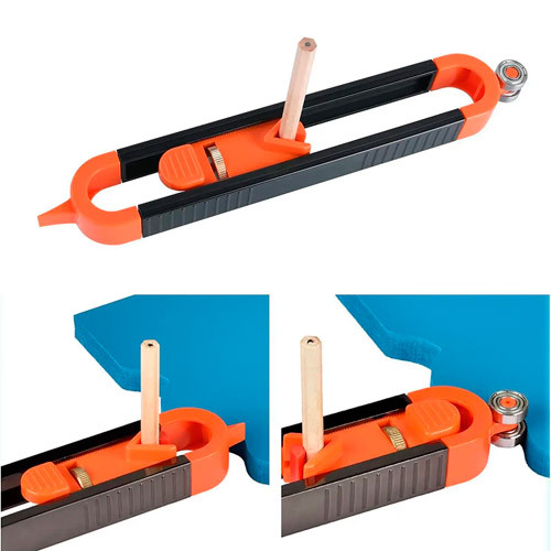 Шаблон для розмітки контура роликовий, контурна лінійка і 5шт олівців Вінниця - фото 2