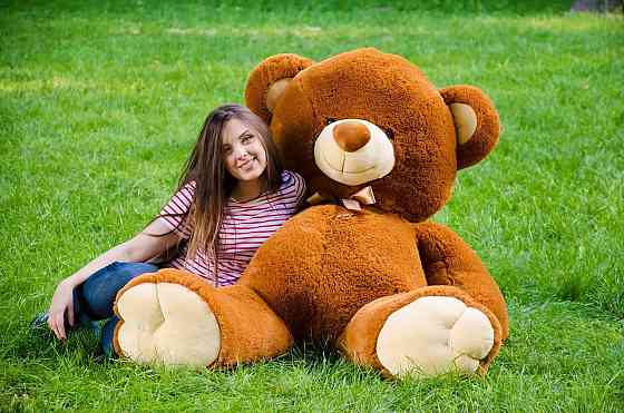 Плюшевий ведмедик М'яка іграшка Томии 180 см Коричневий Тернопіль