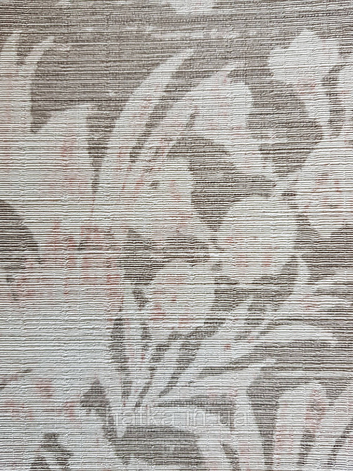 Шпалери флізелінові еко Casadeco Five o'clock 0.53х10 рожеві квіти, пальми, листя на коричневому під гобелен Київ - фото 3