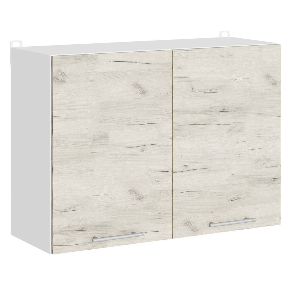 Кухонный модуль с сушилкой для посуды Эверест Эко 800 дуб крафт белый/белый 80х30х58 см (DTM-071006) Львов - изображение 1