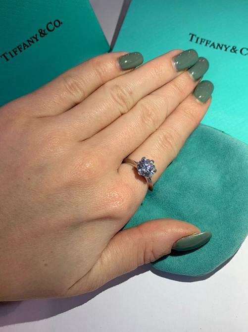 Кольцо Тиффани Tiffany, серебро 925 пробы / упаковано в мешочек Тиффани Одесса - изображение 1