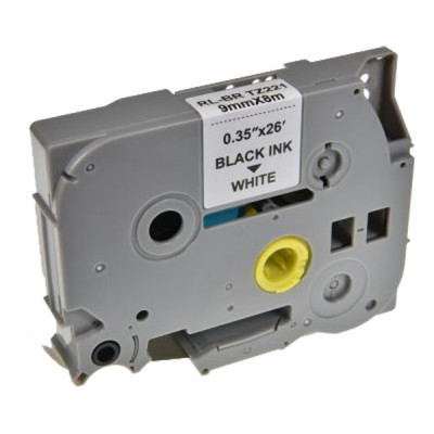 Лента для принтера этикеток UKRMARK RL-B-T221P-BK/WT, аналог TZE221. 9 мм х 8 м (900241) Винница - изображение 1