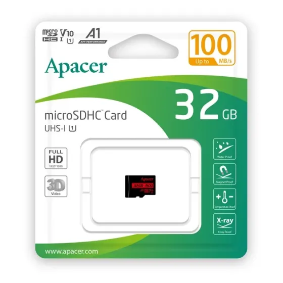 Картка пам'яті для домофона microSDXC Apacer 32 GB class 10 UHS-1 Київ
