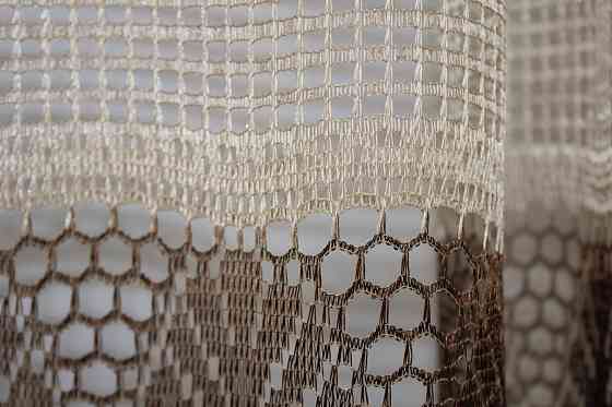 Тюль сітка висотою 1,5м "Juli" колір кавовий з венге 613т Київ