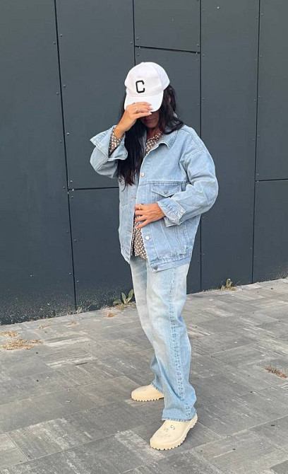 Джинсовая куртка женская оверсайз р 42-48 Харьков - изображение 2