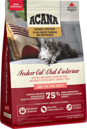 Acana Highest Protein Indoor Cat Recipe (Акана Хайест) сухий корм беззерновий для дорослих домашніх котів 1.8 кг. Запоріжжя