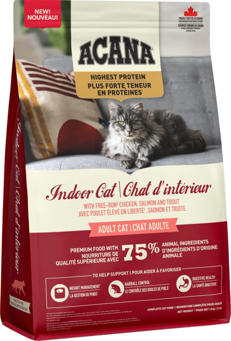 Acana Highest Protein Indoor Cat Recipe (Акана Хайест) сухий корм беззерновий для дорослих домашніх котів 1.8 кг. Запоріжжя - фото 1