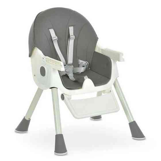 Стільчик для годування M 6302 Gray складний, 5-ти точкові ремені Вінниця