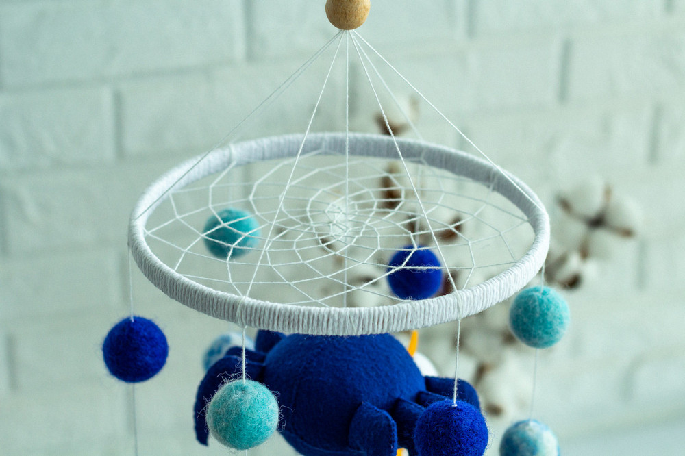 Мобіль на ліжечко для немовлят WoollyFox " Прогноз погоди" Київ - фото 2