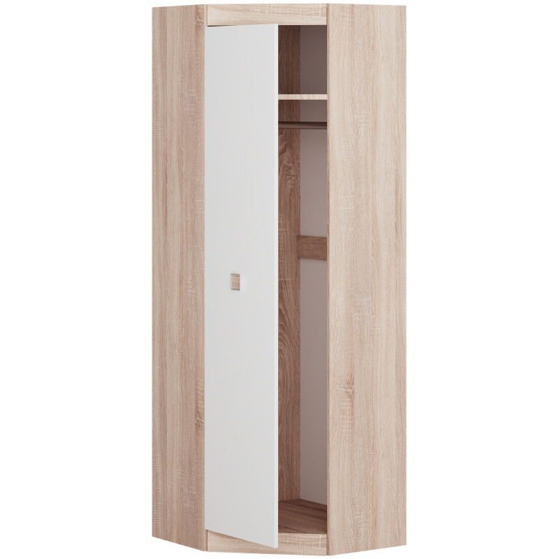 Шкаф угловой Эверест Соната-700 дуб сонома + белый (DTM-2314) Львов - изображение 2