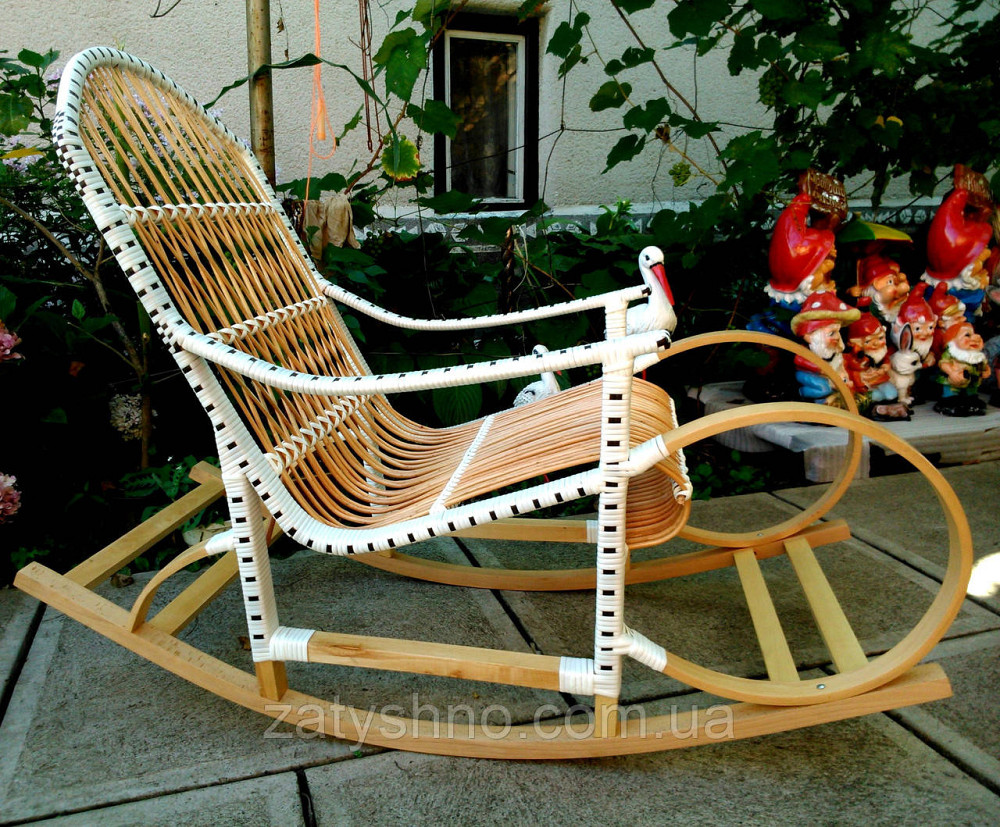 Качалка из ротанга лозы ручной работы Киев - изображение 7