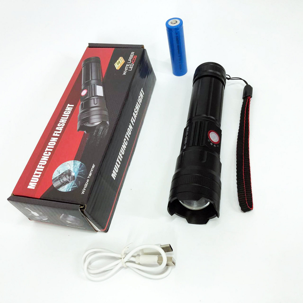 Компактный аккумуляторный фонарь, Ручной аварийный фонарь Тактичный ручной FC-39 Львов - изображение 4