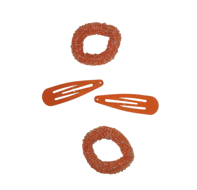 Заколки на Хелловін з резинками one size помаранчевий Київ - фото 1