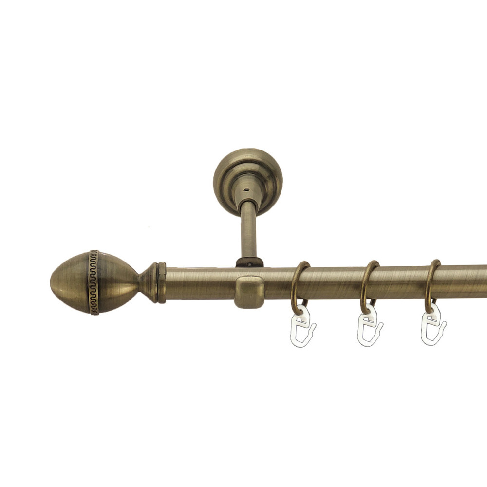 Карниз Orvit Фарже металевий однорядний відкритий Антик 19 мм 200 см (3993947) Львів - фото 1