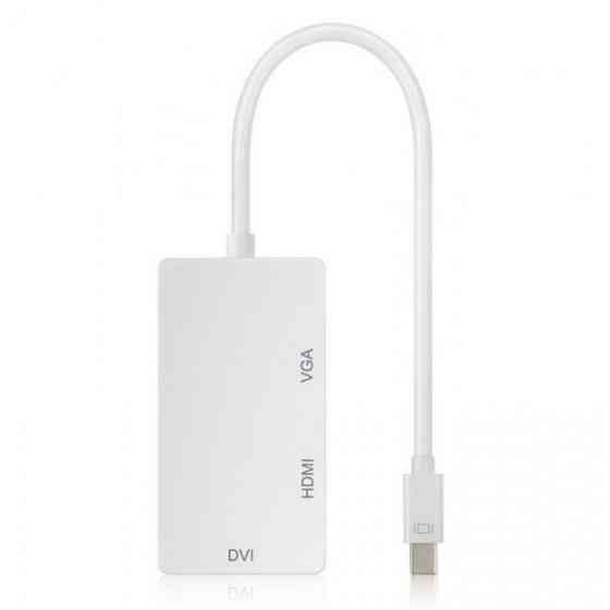 Перехідник mini DisplayPort M --> HDMI/VGA/DVI (24+5), FHD 1080p (S0713) Киев