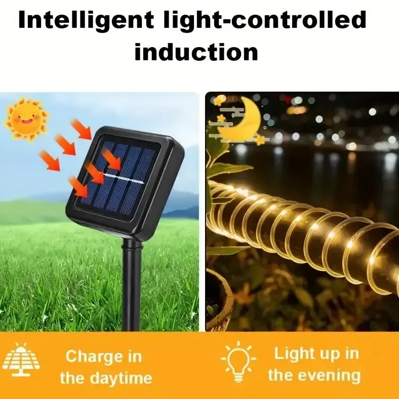 Светодиодная гирлянда "Трубка" 10 м 100 LED, теплый белый Коломия - фото 1