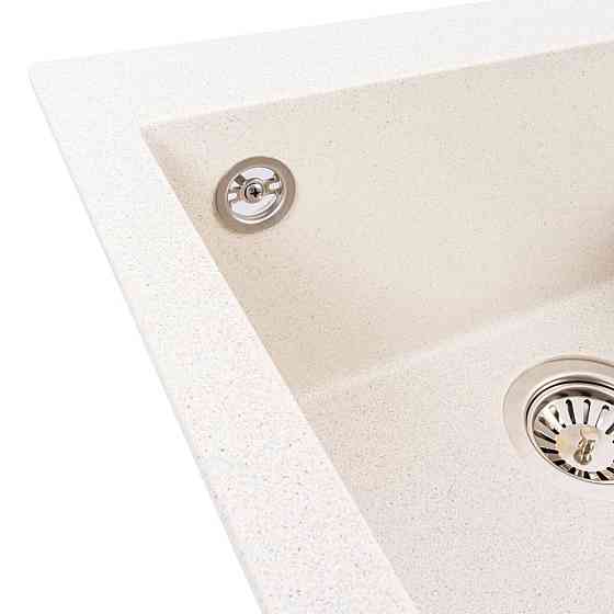 VALESO Гранітна мийка VALESO GALAX 5050 матова Біла в крапку Киев