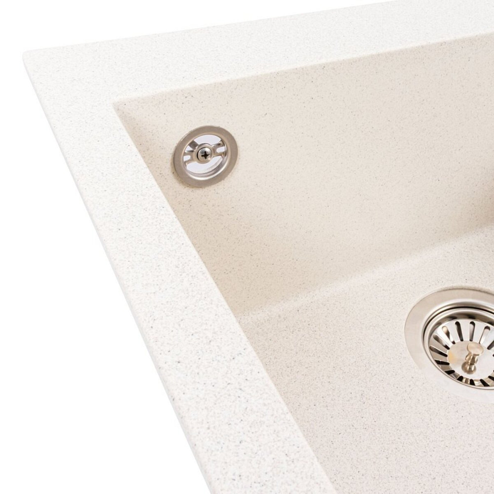 VALESO Гранітна мийка VALESO GALAX 5050 матова Біла в крапку Киев - изображение 5