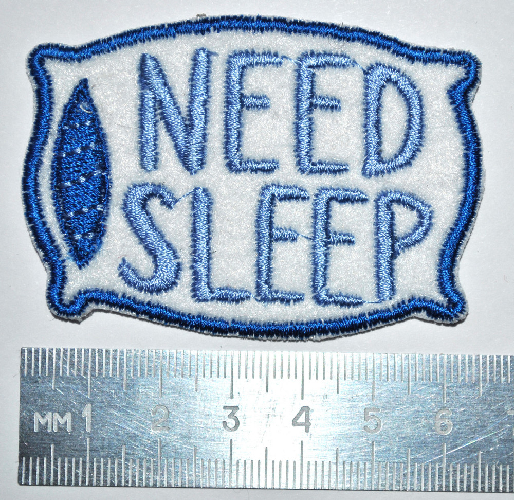 Нашивка патч подушка Need Sleep (синяя) Запорожье - изображение 2
