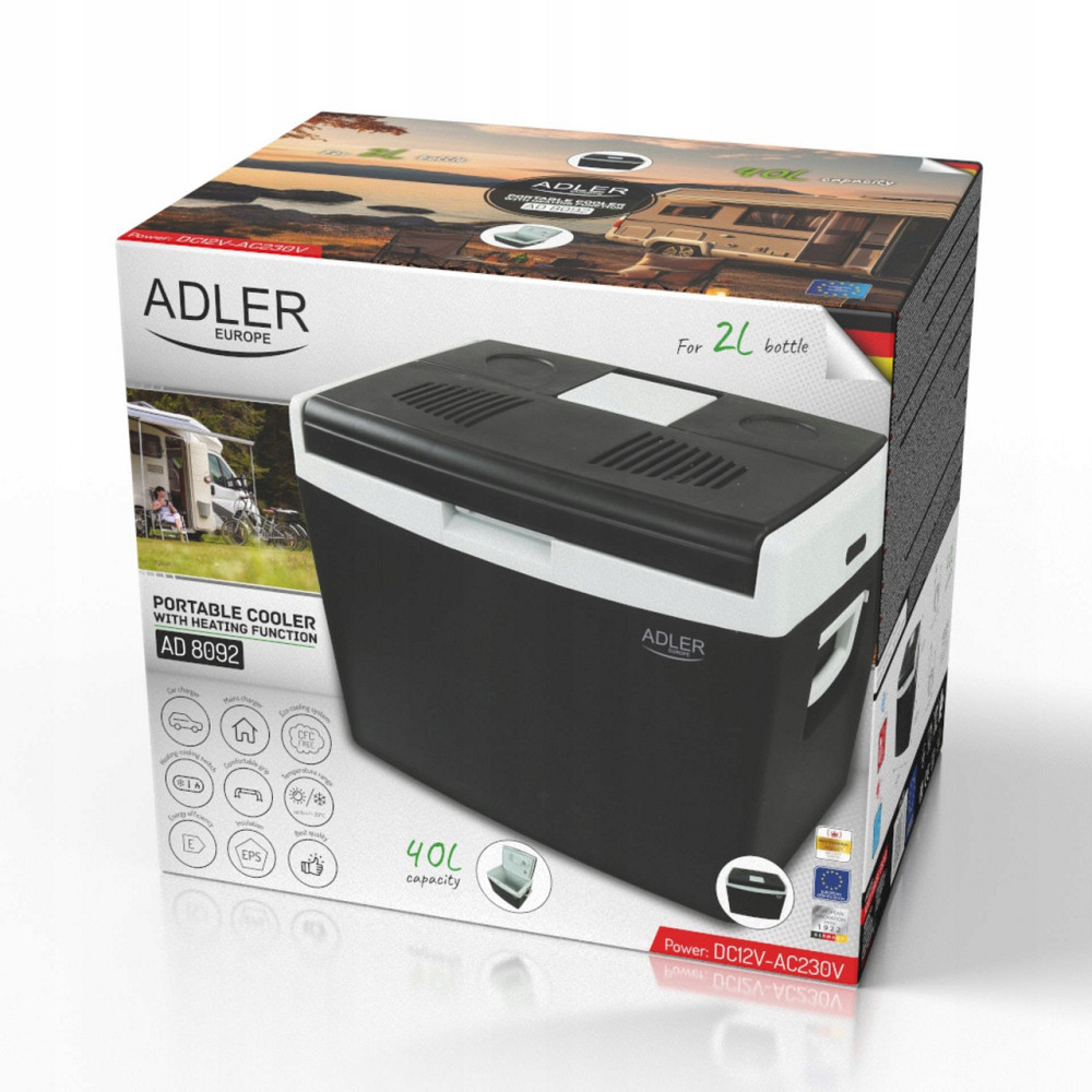 Туристичний автомобільний холодильник 40 літрів для продуктів і напоїв Adler AD (8092) Нововолинськ - фото 10