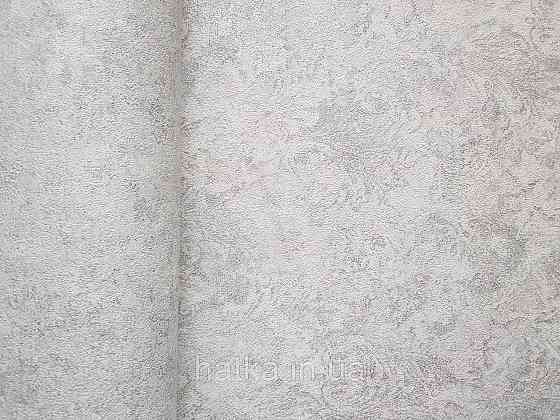 Шпалери вінілові на флізеліні гарячого тиснення DU&KA 1.06х10 вензель основа під штукатурку сірі коричневі Київ