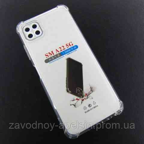 Samsung A22 5G A226 Прозрачный чехол Антишок (углы + защита камеры) Одесса