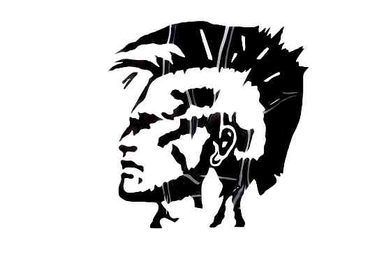 Наклейка декор IROKEZ (12x13см, черная) (#HQ655) Мукачево