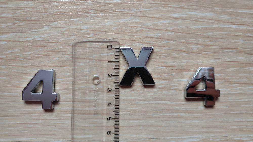 Металеві цифри 4х4 на кузов авто не іржавіють Київ - фото 7