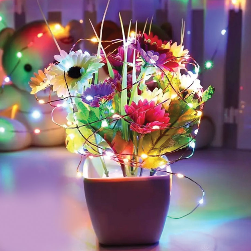Світлодіодна гірлянда роса 50 Led 5м 8 режимів різнокольорова USB CW-G-50L5NUMC ColorWay Житомир