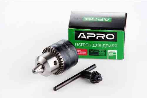 Патрон для дрели с ключом 1/2-20, 1,5-13мм APRO Ровно