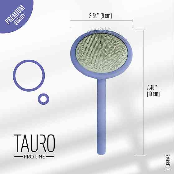 Tauro Pro Line Щітка дерев'яна кругла, зубці 11 мм, філетова, M, 9 х 19 см Киев