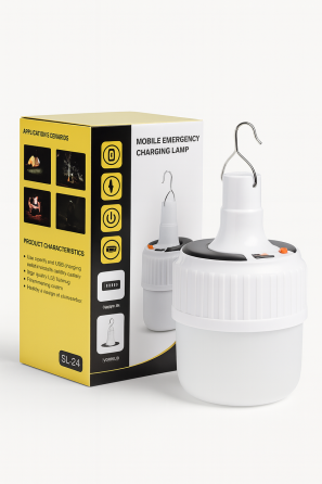 Фонарик-лампочка LED с аккумулятором на солнечной панели1200mAh Киев