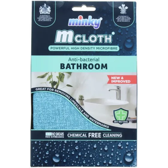 Minky M-Cloth Antibacterial Bathroom потужна антибактеріальна серветка для ванної з мікроволокна вис Львів