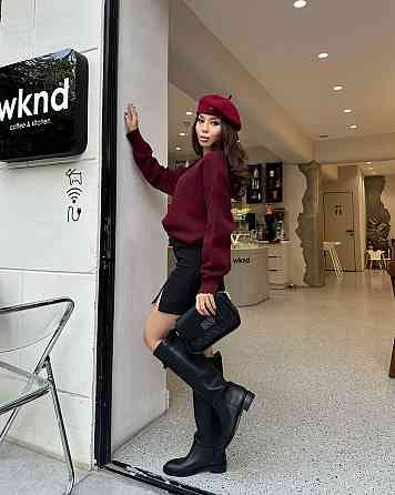 Женская стильная повседневная мини-юбка с разрезом костюмка Одесса