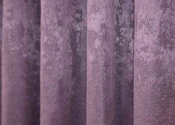 Комплект коротких штор VR-Textil Жакард Sultan XO № 1145ш Фіолетовий 130х170 см 2 шт (35-0236) Київ