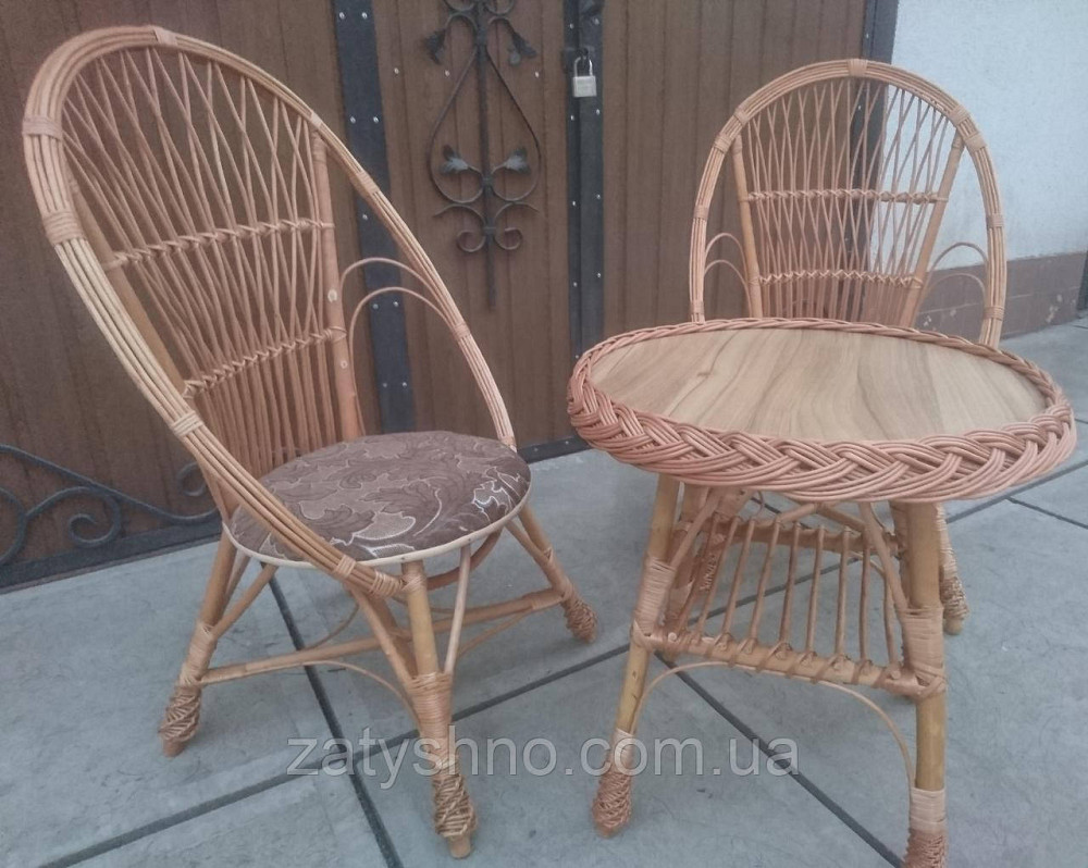 Садові плетені меблі на 2 особи Київ - фото 8