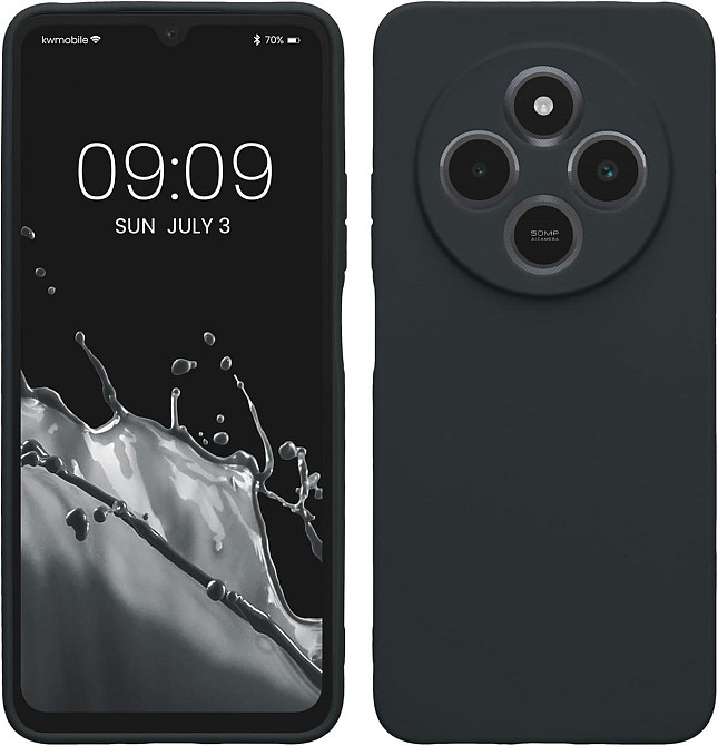 Чехол для телефона kwmobile Xiaomi Redmi 14C / Poco C75 Blueberry Blue мягкий силиконовый противоскользящий Киев - изображение 1